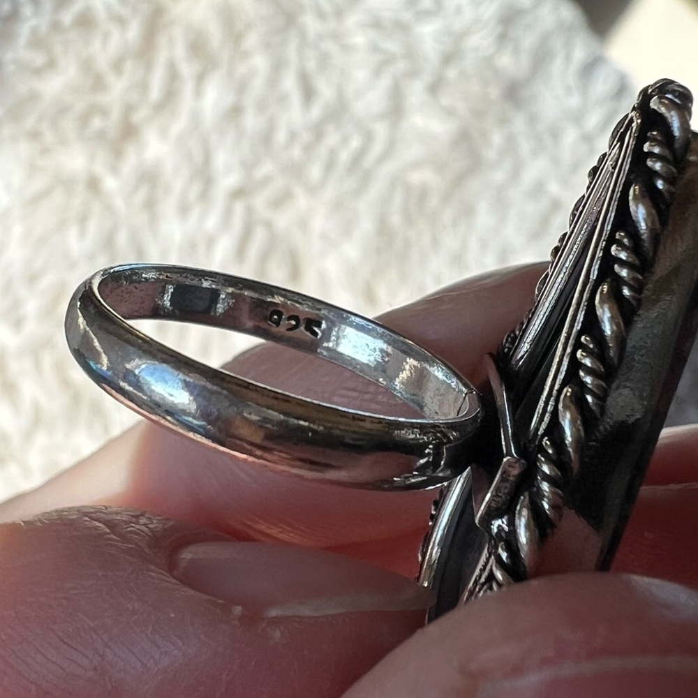 Silver Rhodonite Ring - Picture 9 of 9